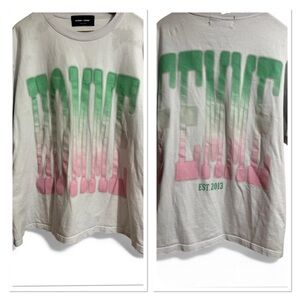 Homme Femme Twilight Tee Shirt T-shirt White Multi 100% Authentic Sz 2x Women